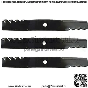 Набор из 3 шт. Подходит для мульчирующей косилки John Deere 54 дюйма, ножи Predator M143520 M145516
