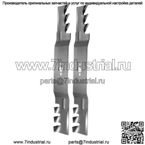 Комплект из 2 лезвий COPPERHEAD подходит для Toro 120-9500-03, подходит для Exmark 116-6358-03, СДЕЛАНО в США