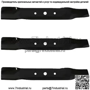 Подходит для ножей Stens 330-619 3PK Hi Lift для деки 48. Подходит для газона John Deere L120 L130.