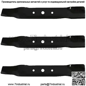 3 лезвия REPL HD XHT подходят для модели John Deere L120 L130 с вырезом 48 дюймов GX20250 GY20568