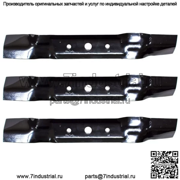 Лезвия газонокосилки 3PK для John Deere 48 Cut L120 L130 GX20250 GY20568
