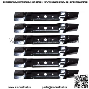 6PK Лезвия газонокосилки для John Deere 48 Cut L120 L130 GX20250 GY20568