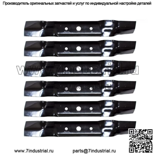 6PK Лезвия газонокосилки для John Deere 48 Cut L120 L130 GX20250 GY20568