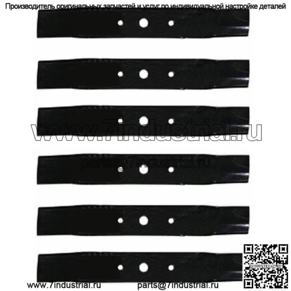 6 лезвий газонокосилки подходят для John Deere 48 Cut L120 L130 GX20250 GY20568 91-108 330-619