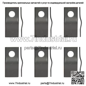 Комплект CM120 из 6 лезвий дисковой косилки подходит для Zweeger 4-1/8 x 1-13/16 дюймов.