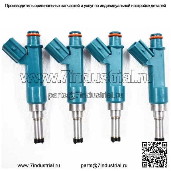 23250-37020 Набор из 4 топливных форсунок, пригодных для 2011 Lexus CT200h 1.8L 4-дверный - Image 2