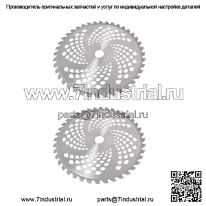 2 комплекта лезвий щетки с твердосплавным наконечником 10 дюймов x 40T подходят для фрезы-триммера Weed Eater