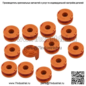 Набор из 12 комплектов со сменной катушкой, триммером для лески для Worx WA0010 Weed Eater