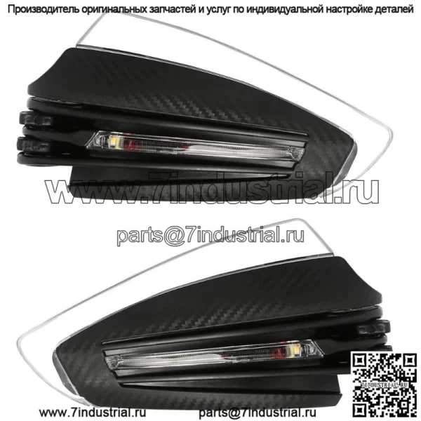 Мотоциклетная светодиодная модифицированная защита для рук с подсветкой, защита для рук на лобовом стекле с указателем поворота, модифицированная для бездорожья автомобильная защита для защиты от падения