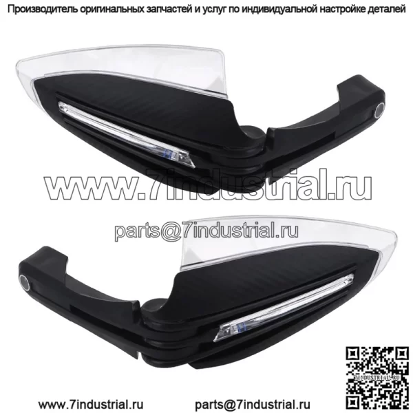 Мотоциклетная светодиодная модифицированная защита для рук с подсветкой, защита для рук на лобовом стекле с указателем поворота, модифицированная для бездорожья автомобильная защита для защиты от падения - Image 3