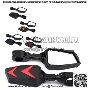Зеркала бокового обзора UTV 1,75 дюйма для Honda Talon 1000R 1000X 2020 года Polaris RZR PRO XP