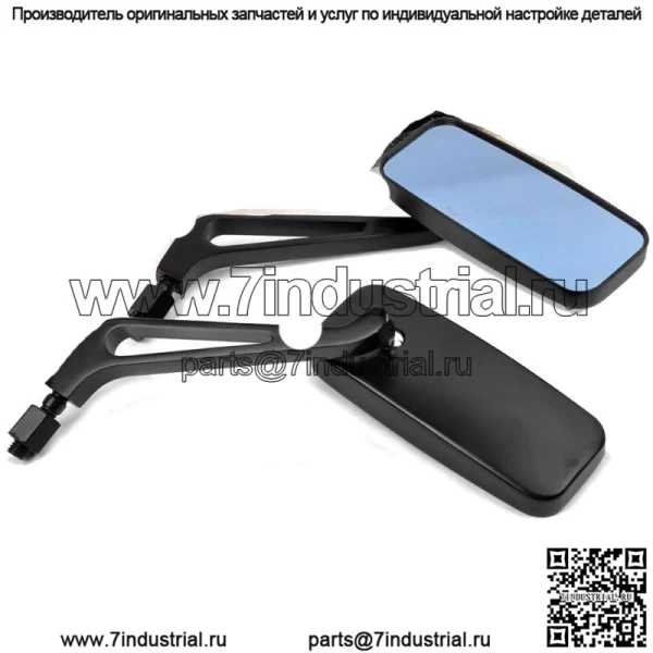 2x прямоугольные боковые зеркала заднего вида для мотоцикла, универсальные для Harley Honda Yamaha