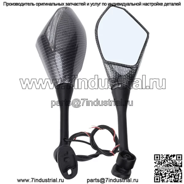 Встроенные светодиодные зеркала для Honda CBR600RR 03 2004 2005 2006 2007 2008 2009 2010