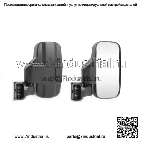 Боковые зеркала заднего вида UTV для John Deere Gator HPX 625I 825I 860I 855D XUV (подходит: Yamaha Rhino 660)