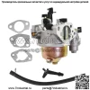 16100-ZF6-V01 Карбюратор с топливной магистралью, подходящий для Honda GX340 GX390 11HP 13HP
