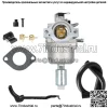 Карбюратор для культиватора 215434 MTD с двигателем Briggs&Stratton 126302-0386-e1 - Image 4