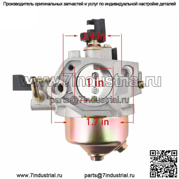 Карбюратор с топливной магистралью подходит для Honda GX340 GX390 11HP 13HP 16100-ZF6-V01 - Image 4