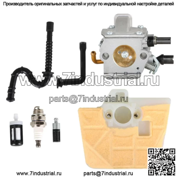 Карбюратор с воздушным фильтром для бензопилы Stihl MS340 MS360 034 036 1125 120 0651 - Image 3