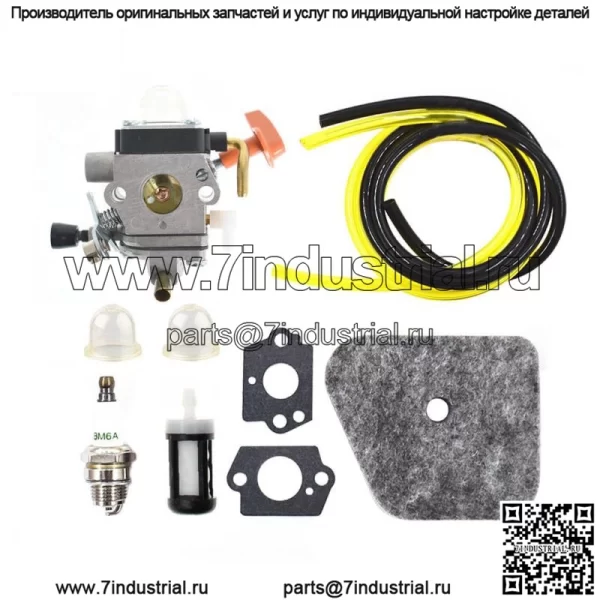Комплект карбюратора триммера для Stihl FS110 FS100R FS110R FR130T FS130 FS130R HL100