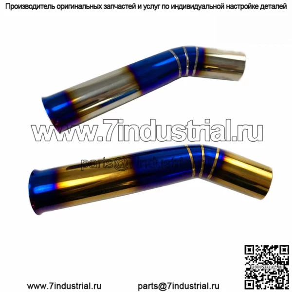 Подходит для модификаций мотоцикла NVX155/AEROX155, аксессуары, впускная труба воздушного фильтра из нержавеющей стали синего цвета - Image 2