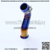 Подходит для модификаций мотоцикла PCX-B/VARIO, аксессуары, впускная труба воздушного фильтра из нержавеющей стали синего цвета