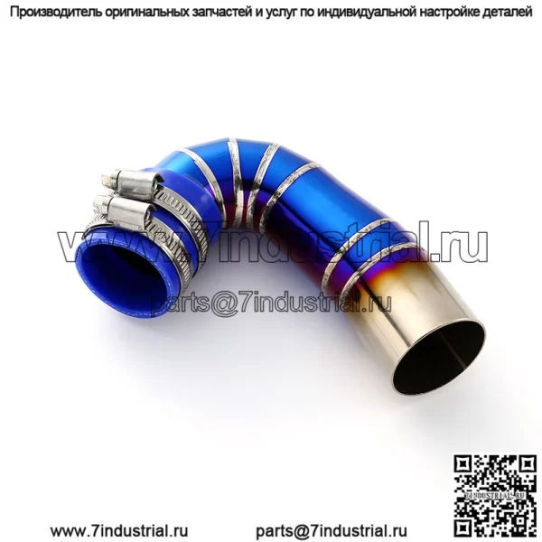 Подходит для WAVE125 2017-2020, аксессуары для модификации мотоцикла, впускная труба воздушного фильтра из нержавеющей стали синего цвета - Image 4