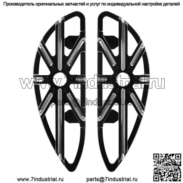 Подходит для Harley, скользящей модифицированной черной педали с ЧПУ, передней и задней большой педали, педали переднего водителя, задней пассажирской педали - Image 2