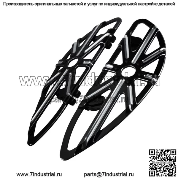 Подходит для Harley, скользящей модифицированной черной педали с ЧПУ, передней и задней большой педали, педали переднего водителя, задней пассажирской педали - Image 3