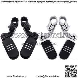 Короткие угловые подножки для защиты двигателя Pegstreamliner 1 1/4 дюйма для Harley