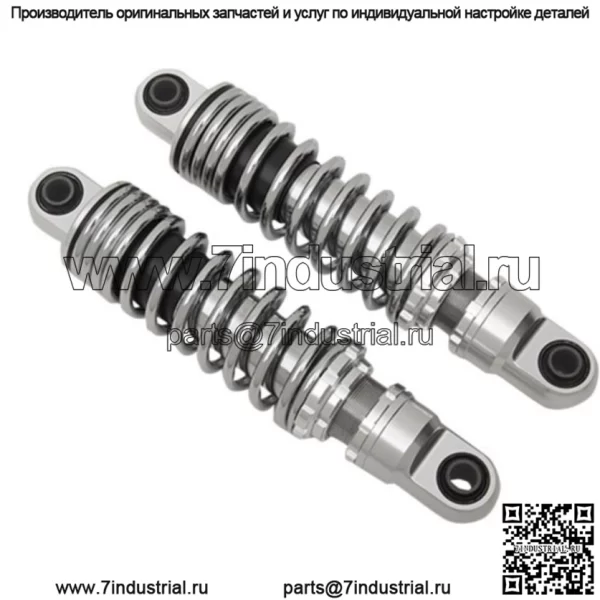 1310-1197 Хромированные 11-дюймовые амортизаторы с регулируемой высотой для Dyna 91-17 (для: Harley-Davidson)