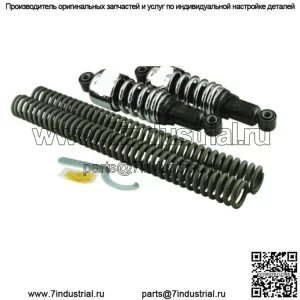 Комплект занижения Burly Brand Slammer, хромированные амортизаторы для Harley Sportster XL 04-15 (для: Harley-Davidson)