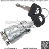 Ключ зажигания Jiayicity JK424, 12 В, 10 А, с 3-позиционным 3-мя соединительными клеммами, 2 ключа, совместимый с автомобилем, мототрактором, вилочным погрузчиком, скутером, прицепом, сельскохозяйственным модифицированным автомобилем UTV