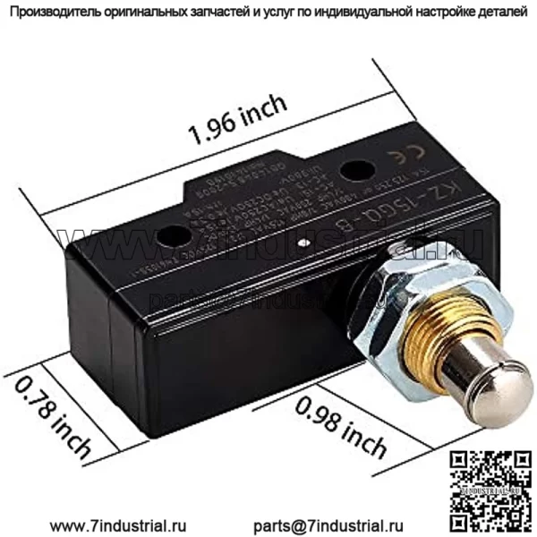Микропереключатель педали тормоза гольф-кара, 3-контактный плунжерный тип для Club Car DS 1981 UP и EZGO 1971 UP, замена OEM # 1011439, 12374G1, 13141G1,730, MS-011 - Image 2