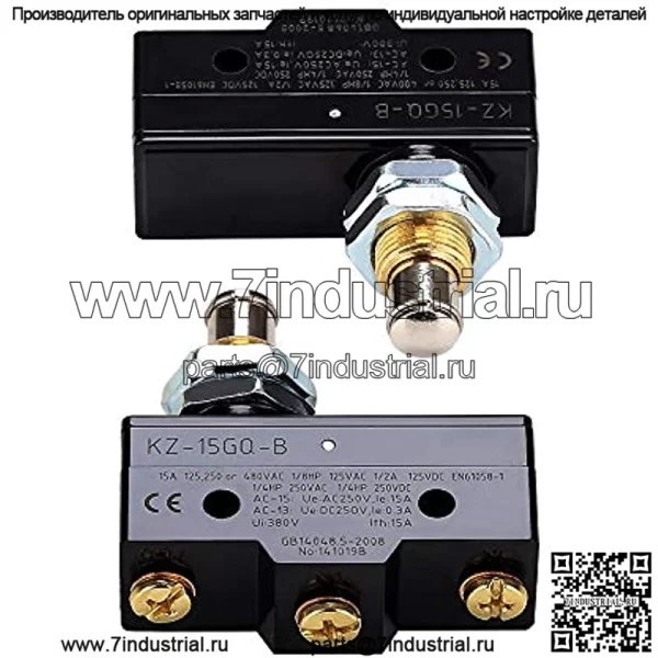 Микропереключатель стоп-сигнала Club Car подходит для Club Car DS 1981 UP и EZGO 1971 UP, 3-контактный плунжерный стиль, замена OEM # 1011439, 12374G1, 13141G1,730, MS-011 - Image 3