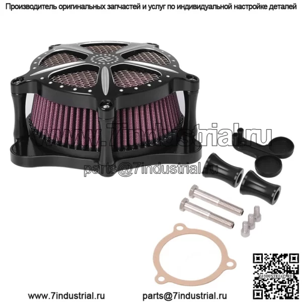 Мотоциклетный очиститель воздуха из алюминиевого сплава Harley, большой воздушный фильтр, большой скользящий дорожный Wang Dana, толстый мальчик, модифицированный большой воздушный фильтр - Image 4