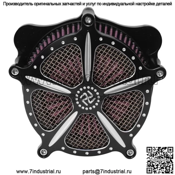 Мотоциклетный очиститель воздуха из алюминиевого сплава Harley, большой воздушный фильтр, большой скользящий дорожный Wang Dana, толстый мальчик, модифицированный большой воздушный фильтр - Image 5