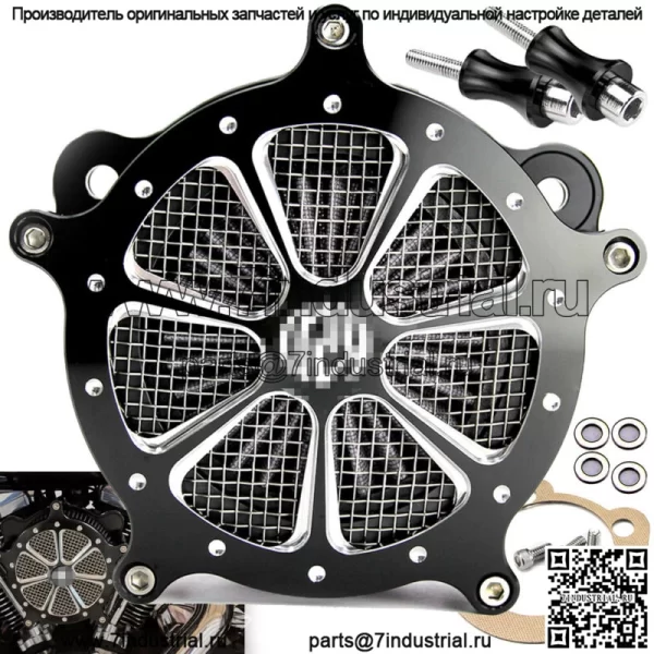 Впускной фильтр воздухоочистителя с ЧПУ для Harley Touring Road King Dyna Softail 1993-07