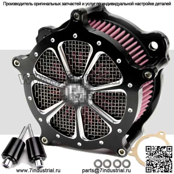 Впускной фильтр воздухоочистителя с ЧПУ для Harley Touring Street Glide Road King 2008-16
