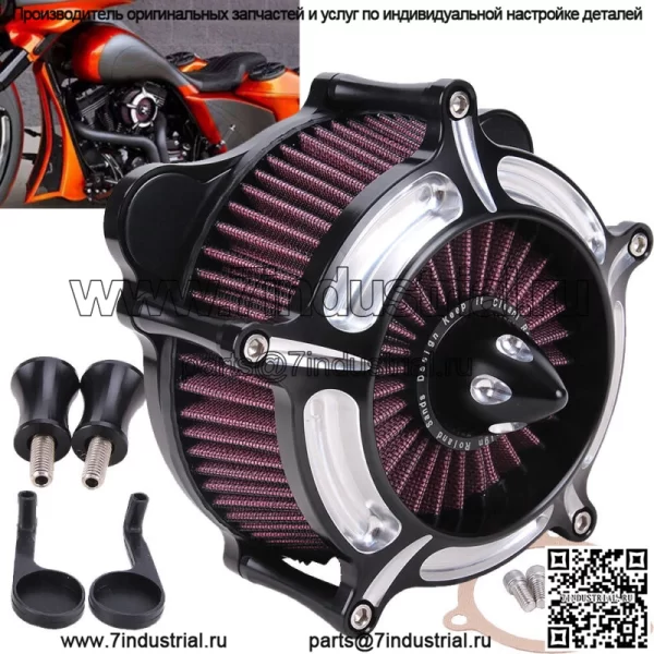 Комплекты впускных фильтров воздухоочистителя с ЧПУ для Harley Touring Road King Softail Dyna