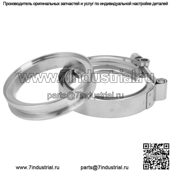 S369 SX SX-E S200 S300 Turbo Комплект фланцевых зажимов из нержавеющей стали, 4 дюйма - Image 2