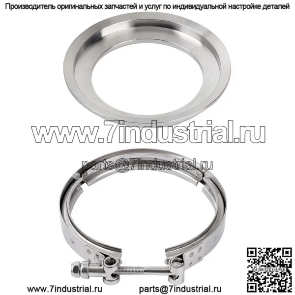 S400 S400SXE S475 S480 T6 Turbo фланцевый зажим из нержавеющей стали 5–4 дюйма - Image 3