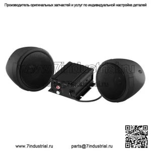 АУДИОСИСТЕМА BLUETOOTH С 2 ДИНАМИКАМИ, 600 Вт, ЧЕРНАЯ YAMAHA RHINO VIKING UTV (подходит для Yamaha Rhino 660)