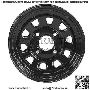 Комплект из 4 колес для квадроцикла/UTV, 12 дюймов ITP Delta Steel, черный 4/110 5+2/2+5 SRA (для: Polaris)