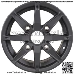 Polaris 1523150-744 Литой диск Matte Flash Black 15x7 55ET RZR Sport General 1000 (Для: Polaris)
