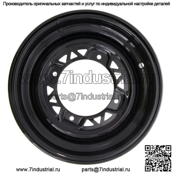 Polaris 1523448-067 Черный передний обод 12x6 Sportsman Scrambler 800 700 600 570 550 (Для: Polaris)