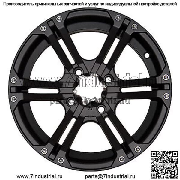 Колеса/диски для квадроциклов ITP SS212, черные, 12 дюймов Sportsman RZR Ranger (для: Polaris)