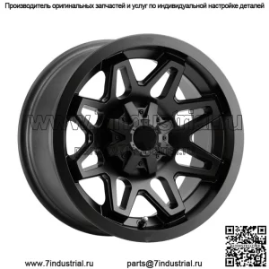 Vision UTV 416 Seven 14x7 4x156 +2,5 мм, матовый черный обод колеса, 14 дюймов (для: Polaris)