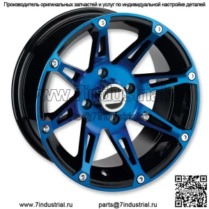 Комплект из 4 колес для квадроцикла/UTV, 14 дюймов Moose 387X Blue 4/156 4+3 1KXP (для: Polaris)