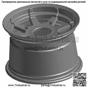 Обод Polaris OEM Rr 12x8 литой черный Sportsman 570 Ranger 570/700/800 1521105-067