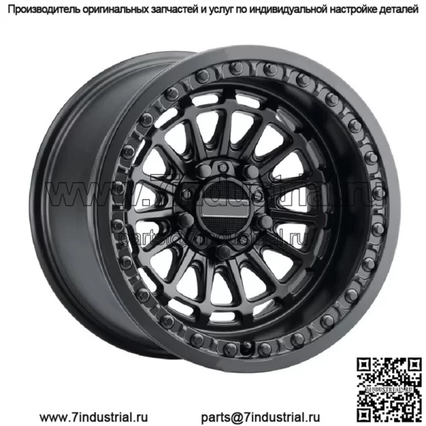 Колеса MetalFX Delta R Beadlock 15x7/15x10, черные Polaris RZR Turbo R & Pro R (для: Polaris)